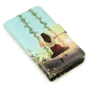 Imagem de Capa carteira estampada balanco para samsung a7 2018 a750 - CELLWAY