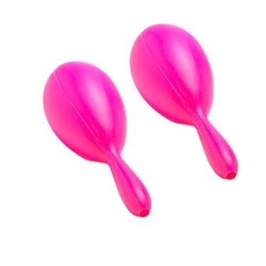 Imagem de Maraca Alfa Pequena Neon kit Com 2 Unidades - Studio Das Festas, Pink