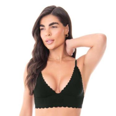 Imagem de Sutiã Laser Termofusionado Com Bojo Removível Preto - Básicos, 46