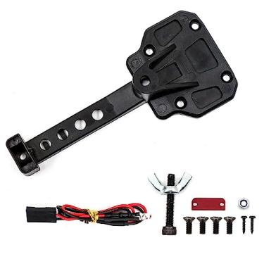 Imagem de CIADAZ Roda de suporte de pneu sobressalente de metal sobressalente com substituição de luz LED para Axial SCX10 III Jeep Wranler 1/10 peças de carro rastreador de controle remoto
