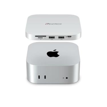 Imagem de Reletech Base de expansão SSD M.2 NVMe, hub USB 4 5 em 1 de 40 Gbps com compartimentos para cartão SD/TF, suporte de 8 TB, compatível com Mac mini, desktop, laptop