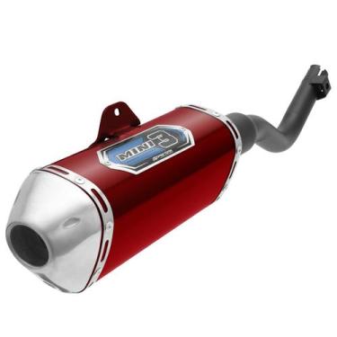Imagem de Ponteira Moto Pro Tork Mini 3 Nxr 150 Bros 2013/2014, VERMELHO, Único