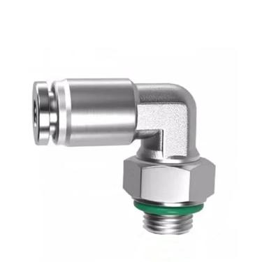 Imagem de 10 peças PL G Rosca 304 Aço Inoxidável Junta Pneumática Cotovelo Rosca Macho 1/8" 1/4" 3/8" 1/2" Acoplamento de Traqueia, PL6,G04, 50 peças
