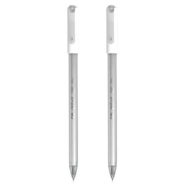 Imagem de Kit 02 Caneta Gel Branca CiS Gelyx 0.8mm Ponta Média Escrita Macia Ide