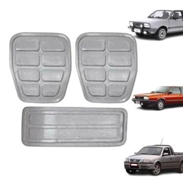 Imagem de Kit Capa de Pedal(Freio+Embreagem+Acelerador)do Passat/Gol - Mil Peças