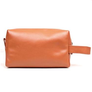 Imagem de Necessaire Artlux de Couro Unissex NC012, Caramelo