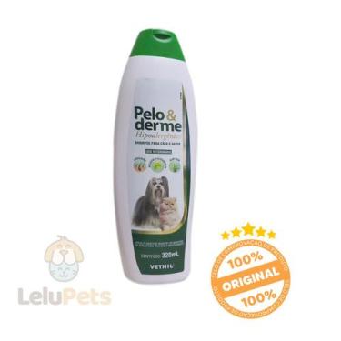 Imagem de Shampoo Hipoalergênico para Cães e Gatos Pelo E Derme 320ml - Vetnil