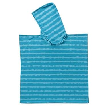 Imagem de ROAM Poncho de toalha de praia infantil com capuz – proteção solar FPS 50+, secagem rápida, sem produtos químicos, material reciclado – serve para idades de 2 a 8 anos, cobertura leve para piscina