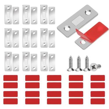Imagem de Kit de Fechaduras Magnéticas para Armários, 10 Peças, com Ímãs para Portas de Correr, Janelas e Armários de Cozinha