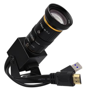 Imagem de SVPRO Câmera 4K 60Fps Hdmi, Usb 3.0, Webcam Para Streaming Com Lente Telefoto Manual De 5-50 Mm, Zoom Óptico 10X, Microscópio Industrial H.264, Close-Ups, E Saída Dupla