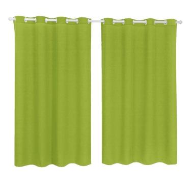 Imagem de Cortina Tecido Oxford Sala Quarto 2,80 X 2,50 - Verde