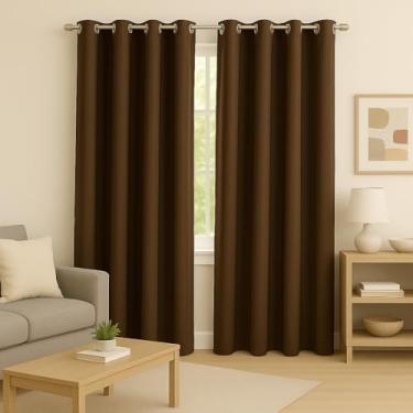 Imagem de Cortina 3,00 x 2,50m Tecido Oxford Grosso Para Quarto, Sala e Escritório Cozzilar (Marrom)