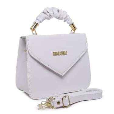 Imagem de Bolsa Feminina Transversal Pequena Maitê Ajustável (Branca)