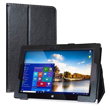 Imagem de Capa de couro PU LiuShan fina dobrável para Tablet PC Windows 10" Fusion5 FWIN232 Pro/FWIN232 Plus, Preto