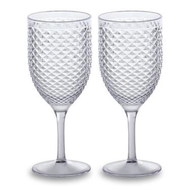 Imagem de Kit 2 Taça Para Água e Vinho De Acrílico Luxxor 480ml - Paramount, Tra