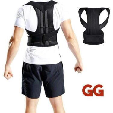 Imagem de Cinta Corretor Postura Lombar Postural Pegar Peso Colete Coluna GG - M