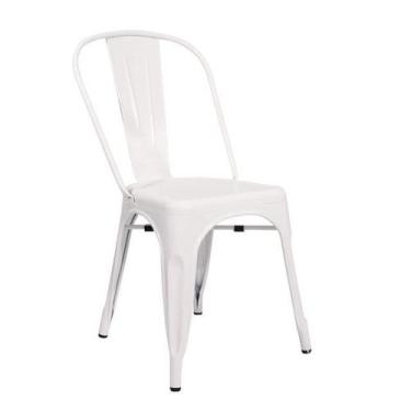 Imagem de Cadeira Tolix Sem Braços - Cor Branca Off White  - shopshop