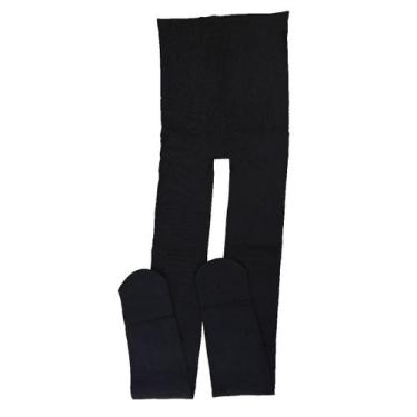 Imagem de Kit 12 Meia Calça Com Pé Feminino Grande Peluciada Inverno Proteção Fr