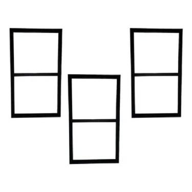 Imagem de Suportes Duplo Estilo Industrial De Ferro 60X30 Kit 3 Peças - PLS