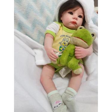 Imagem de Bebê Reborn Barata 100 Silicone pode Dar Banho Igualzinha a foto - Kel