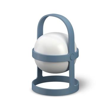 Imagem de Rosendahl Lanterna circular solar Soft Spot - 18,5 cm, lanterna movida a energia solar elegante e durável com USB recarregável, ideal para uso interno e externo, iluminação e decoração de casa