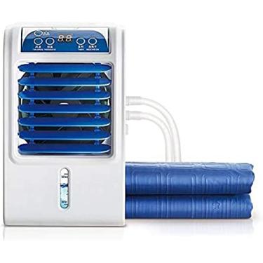 Imagem de Refrigerador de colchão elétrico de água fria, protetor de colchão de resfriamento com mini ar condicionado pessoal, de condicionamento de cama, duplo 160x140cm, adequado para ambien
