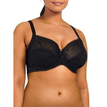 Imagem de Chantelle Sutiã feminino de cobertura total para o dia a noite sem forro, Preto, 32D