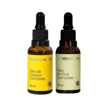 Imagem de Óleo Oliva E Girassol Ozonizado Ozoncare Philozon 30 Ml Kit