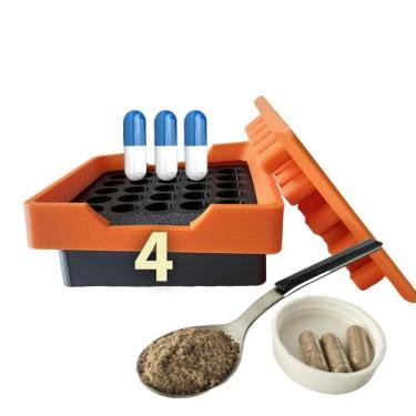 Imagem de Encapsuladora Manual com 25 furos bioresistente Enchedor de Cápsulas p