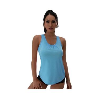 Imagem de Top De Yoga Sem Mangas Com Decote Em V Para Mulheres, Cor Sólida, Solt