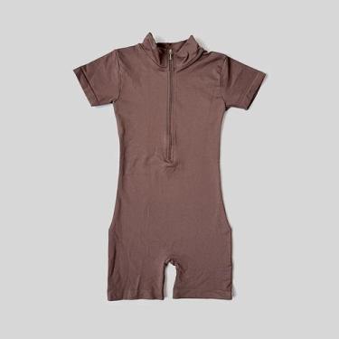 Imagem de Macacão Feminino De Verão Com Zíper E Manga Curta Para Academia, Fitne