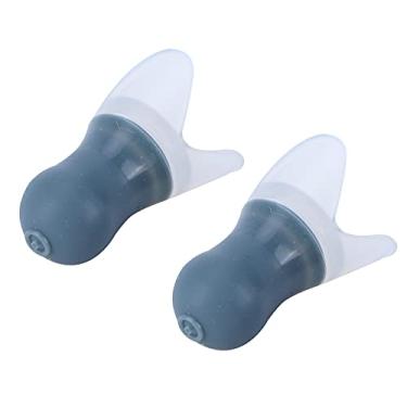 Imagem de aqxreight Tampões para Ouvido para Nadar para Redução Eficaz de Ruído Com Caixa de Transporte (Tampões para ouvido cinza + garrafa preta)