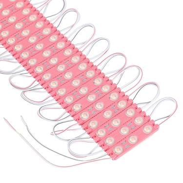 Imagem de Rextin Super Brilhante 200 peças 2835 3 Módulo de LED Luz Decorativa Branca Impermeável para Letra Placa de Publicidade Placas com Fita Adesiva Traseira 3 Anos de Garantia, rosa