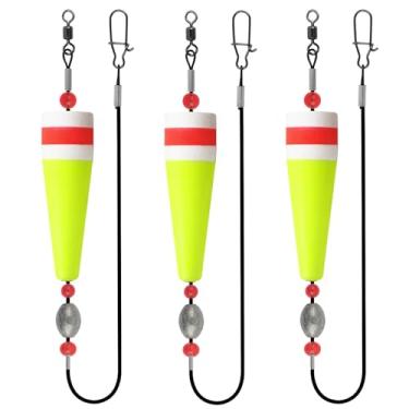 Imagem de JOGFFDE Boias de pesca boias de cortiça flutuantes boias boias boias pesadas rolhas de pesca rolhas para truta boia para água salgada equipamento de pesca de água doce com 3 tamanhos (30g_3 peças)