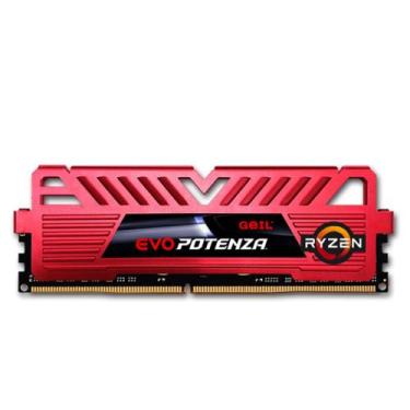 Imagem de Memória DDR4 Geil Evo Potenza, 8GB 3000MHz, Red, GAPR48GB3000C16ASC
