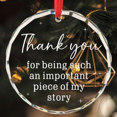 Imagem de Presentes de agradecimento do professor, obrigado por ser uma parte tão importante da minha história, presentes de aniversário para pré-escola, professor, enfeite redondo de vidro de Natal