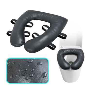 Imagem de KAVIL Almofada de assento de vaso sanitário para idosos, assento de vaso sanitário acolchoado alongado para idosos, almofada elevatória para recuperação de cirurgia, cadeira de chuveiro, capa de vaso