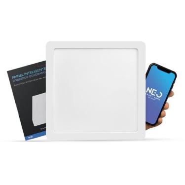 Imagem de Painel led Plafon Smart Sobrepor 24w 2700k a 6500k 30cm Bivolt Quadrad