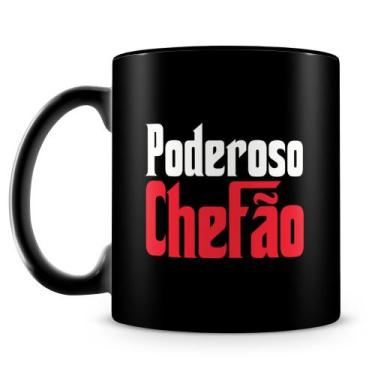 Imagem de Caneca Poderoso Chefão 100% Preta - Cerâmica Elegante com 325ml - Amo 