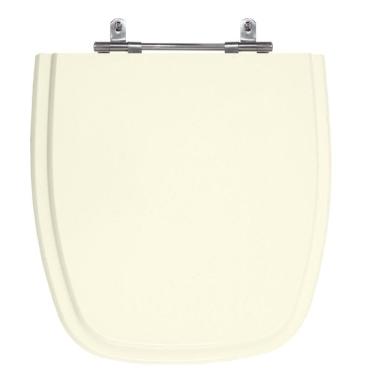 Imagem de Assento Laqueado Fit Pergamon Tampa Vaso Celite Em Mdf Bege