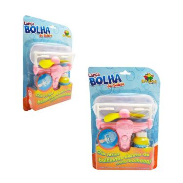Imagem de Lança Bolha De Sabão Bolhas Grandes - Bubble Rosa