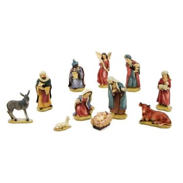 Imagem de Presépio Resina Nascimento De Jesus 11 Peças