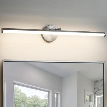 Imagem de Luminária de banheiro KAISITE Brushed Nickel LED 24W 30cm