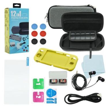 Imagem de Pacote de acessórios Nintendo Switch Lite 12 em 1 amarelo - Lightbek O