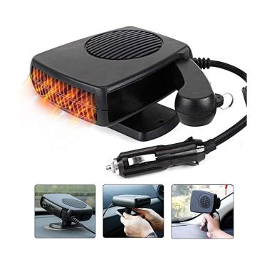Imagem de Aquecedor de carro 12V 200W com ventilador automático portátil com interruptor quente/frio