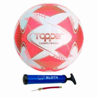 Imagem de Bola de Futebol de Campo Topper Slick 22 TechFusion + Bomba de Ar, Ros