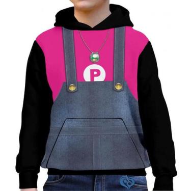 Imagem de Moletom Peach Infantil UNISSEX Super Mario Blusa canguru - Alemark, 6