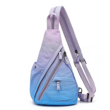 Imagem de Mochila tiracolo pequena de lona Sling Bag KL928 impermeável