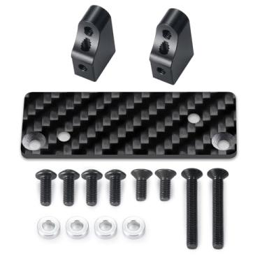Imagem de RCLIOLN Carbon Fiber Servo Mount Fixed Houlder Bracket for 1/10 Tamiya Clod Buster,4x4x4 RC Car Upgrade Parts