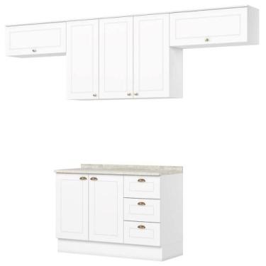 Imagem de Cozinha Modulada 5 Pecas 280 Cm Calcare Henn - MÓVEIS HENN